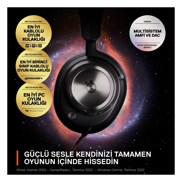 Steelseries Arctis Nova Pro Kablolu Kulak Üstü Oyuncu Kulaklığı - Görsel 8