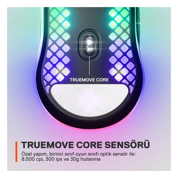 Steelseries Aerox 3 RGB Optik Kablolu Oyuncu Mouse - Görsel 7