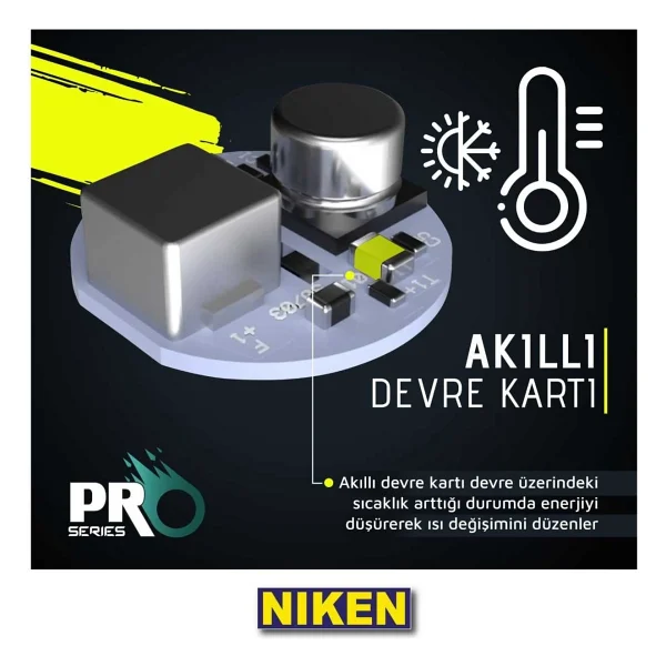 Niken 9012 Hır2 LED Xenon Far Aydınlatma Seti Şimşek Etkili Niken Pro 6400lm - Görsel 4