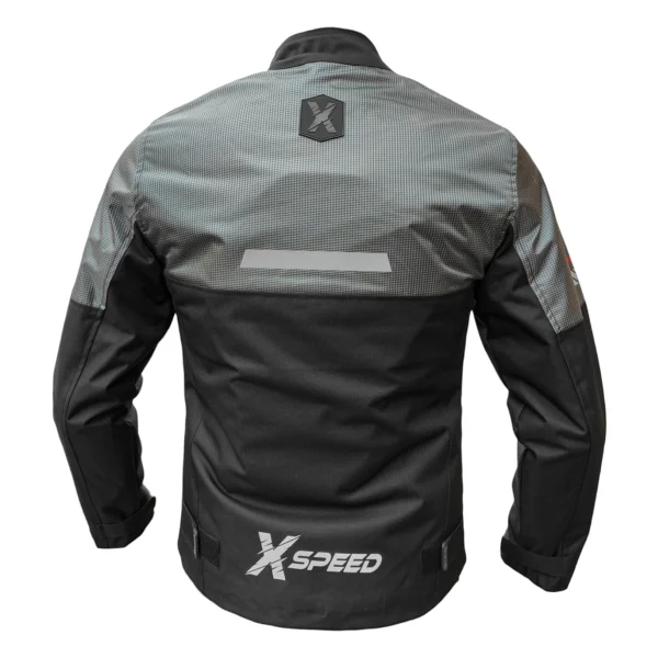 X-Speed Wise Erkek Gri-Siyah 4 Mevsim Motosiklet Montu - Görsel 2
