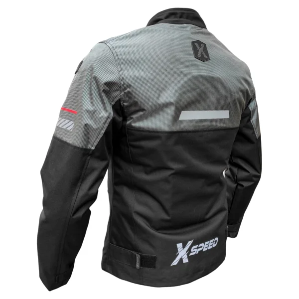 X-Speed Wise Erkek Gri-Siyah 4 Mevsim Motosiklet Montu - Görsel 4