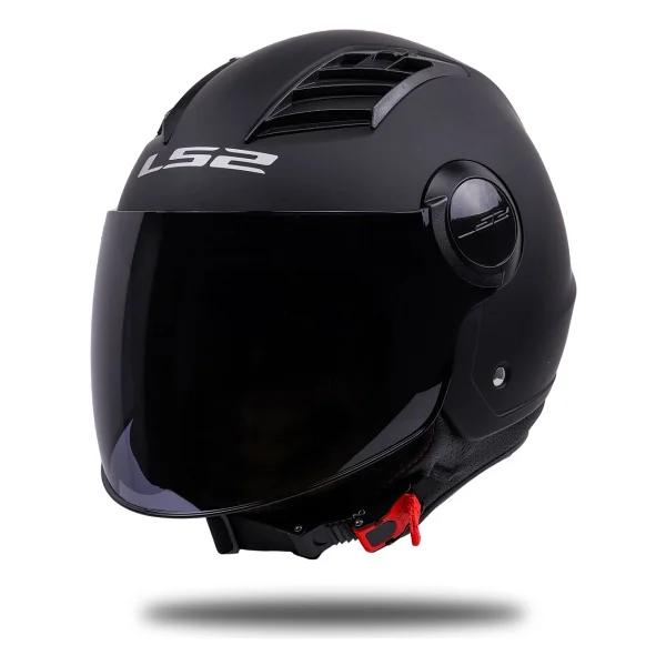 LS2 Airflow Mat Siyah Açık Motor Kaskı - Görsel 4