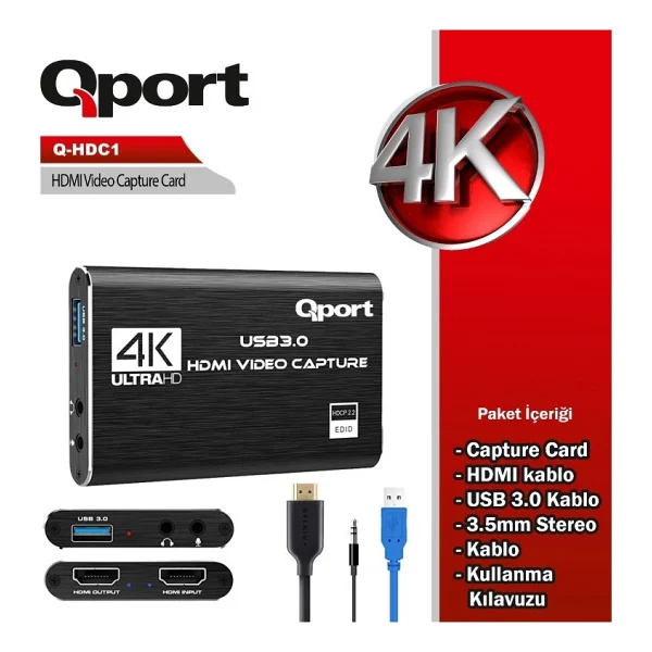 Qport Q-Hdc1 Capture Card - Görsel 2