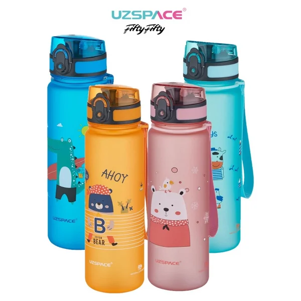 Uzspace 3026-5 Bear 500 Ml Tritan Çocuk Matarası - Görsel 6