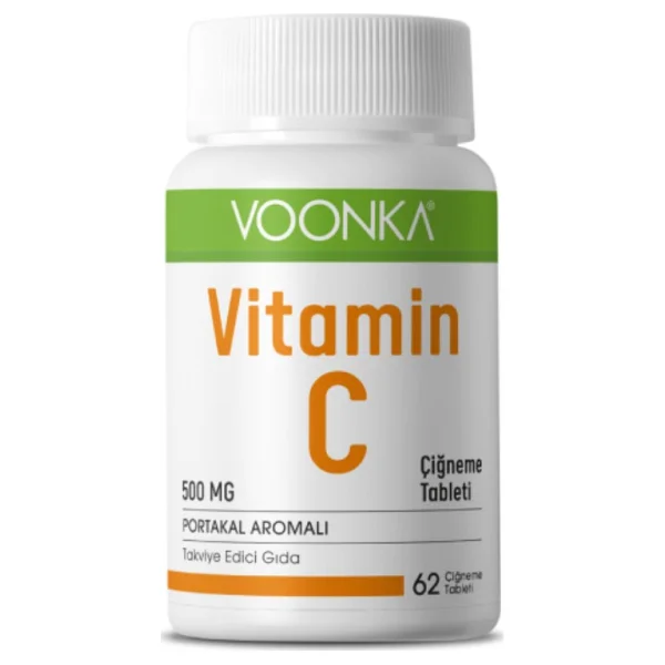Voonka Vitamin C 500 Mg 60 Çiğneme Tableti - Görsel 3