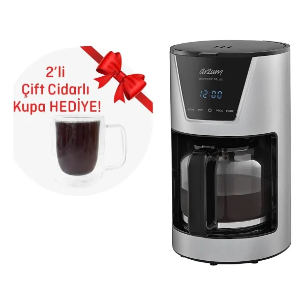 Arzum Ar3081 Brewtime Delux Filtre Kahve Makinesi - Görsel 2