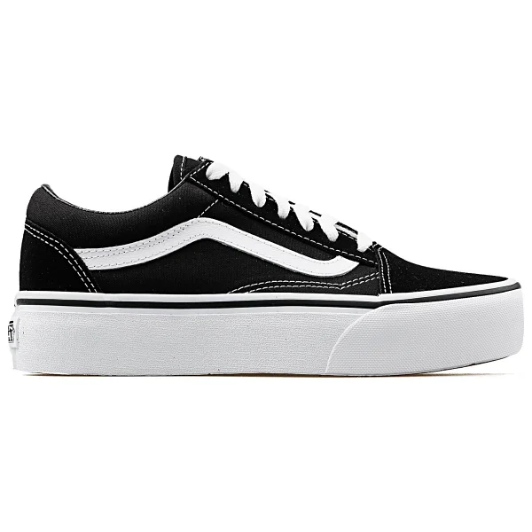 Vans Old Skool Platform Vn0a3b3uy281 Siyah-Beyaz Sneaker - Görsel 5