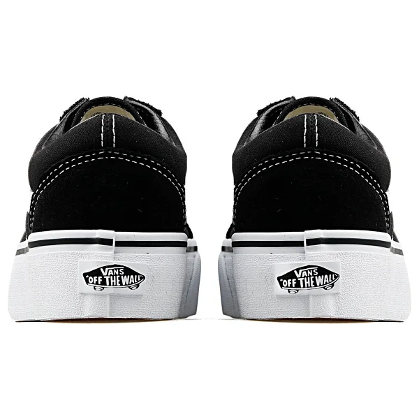 Vans Old Skool Platform Vn0a3b3uy281 Siyah-Beyaz Sneaker - Görsel 4