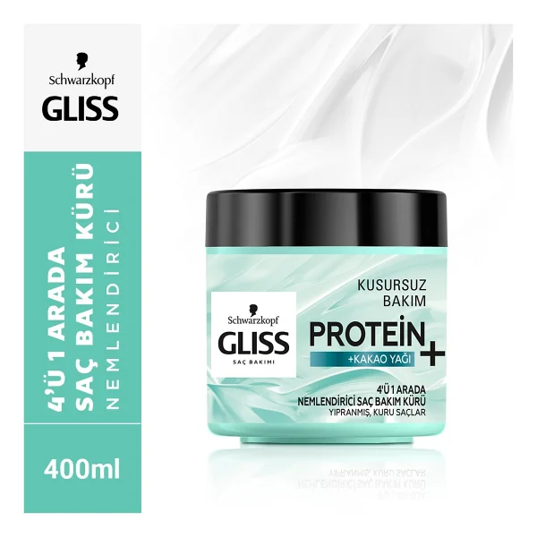 Gliss Protein + Kakao Yağı Nemlendirici Saç Bakım Kürü 400 Ml - Görsel 5