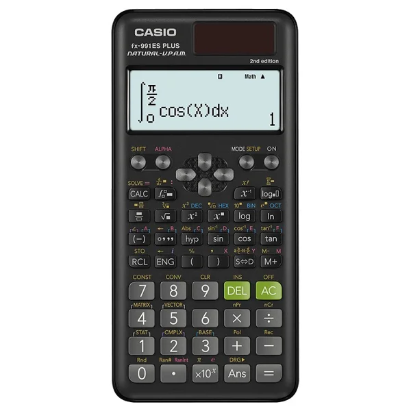 Casio Fx-991es Plus 2. Versiyon Siyah 417 Fonksiyonlu Bilimsel Hesap Makinesi - Görsel 8