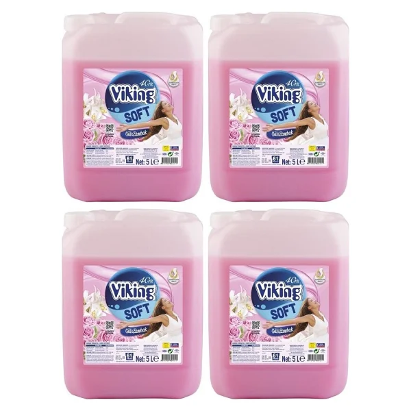 Viking Soft Romantik Yumuşatıcı 5 Lt 4'lü - Görsel 3