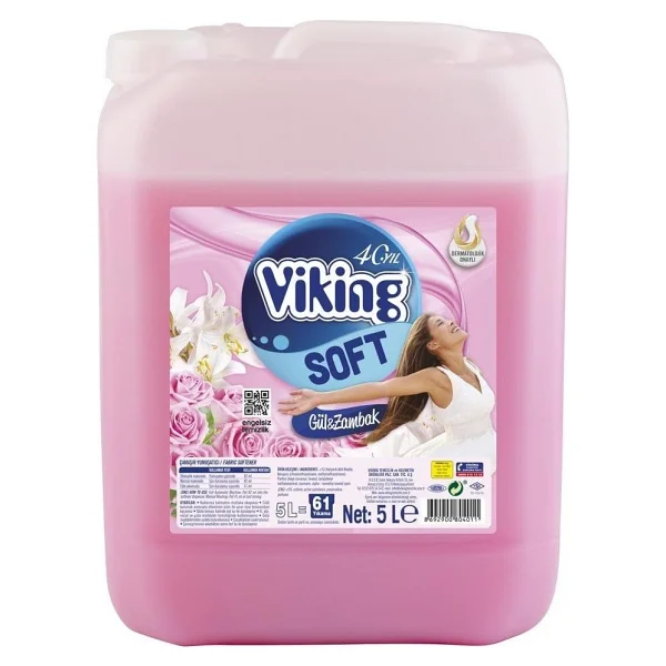 Viking Soft Romantik Yumuşatıcı 5 Lt 4'lü - Görsel 2