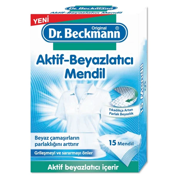 Dr. Beckmann 15'li Aktif Beyazlatıcı Mendil - Görsel 5