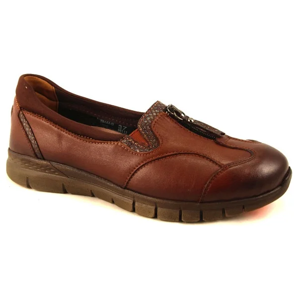 Forelli 29444-G Kadın Günlük Deri Comfort Ayakkabı - Görsel 5