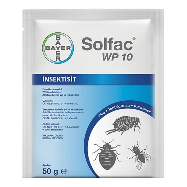 Bayer Solfac Wp 10 50 Gr Genel Haşere İlacı - Görsel 4