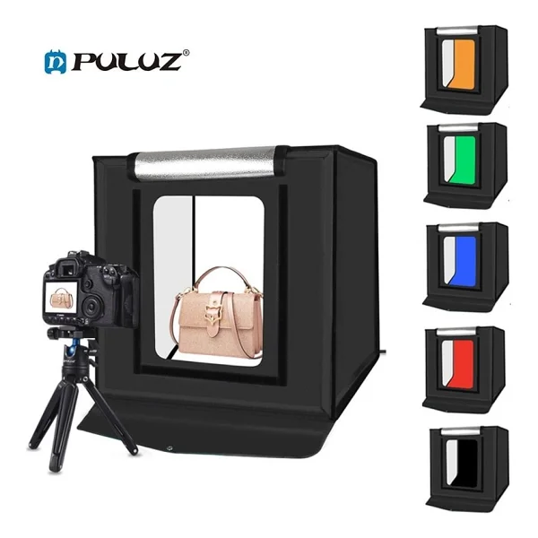 Puluz Pu5040 40x40 Cm LED Işıklı Ürün Çekim Çadırı - Görsel 2