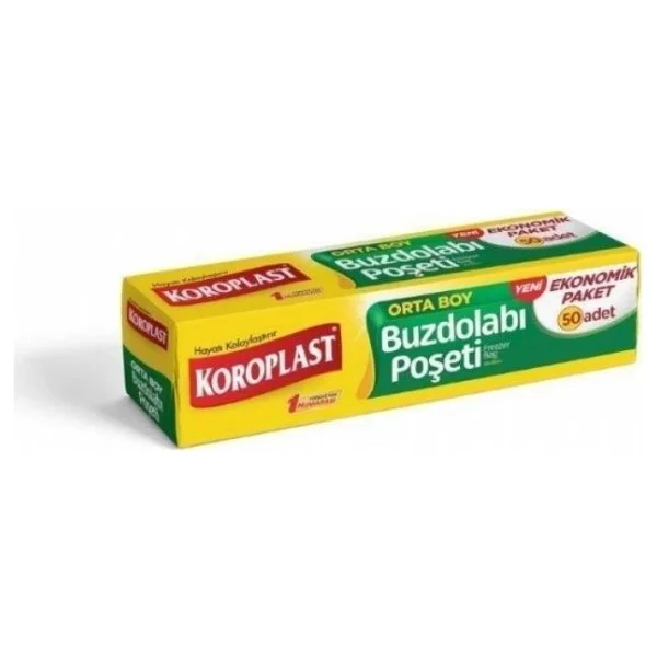 Koroplast Orta Boy Buzdolabı Poşeti 50'li - Görsel 2
