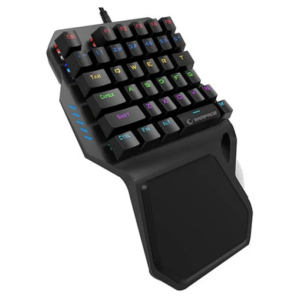 Rampage Palm Kb-R77 Blue Switch Kablolu Mekanik Oyuncu Klavyesi - Görsel 3