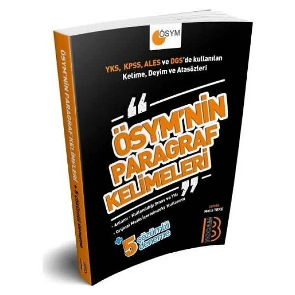 Benim Hocam Yayınları Tüm Sınavlar İçin Ösym'nin Paragraf Kelimeleri - Görsel 2