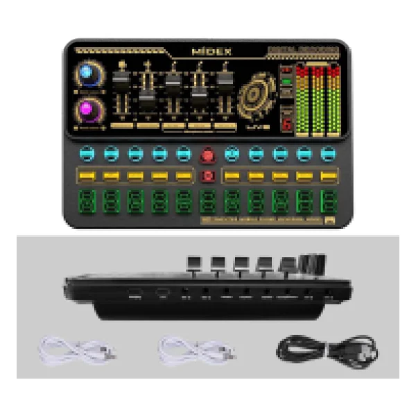 Midex Sk500-V11 Stüdyo Canlı Yayın Podcast Mikseri - Görsel 4