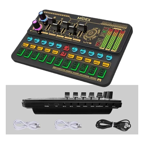 Midex Sk500-V11 Stüdyo Canlı Yayın Podcast Mikseri - Görsel 2
