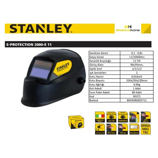 Stanley E-Protectıon 2000-E11 Kaynak Maskesi - Görsel 2