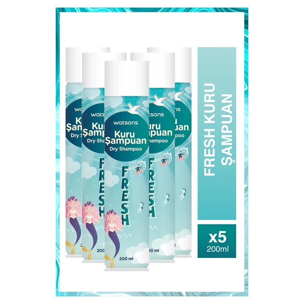 Watsons Fresh 200 Ml 5 Adet Kuru Şampuan - Görsel 3