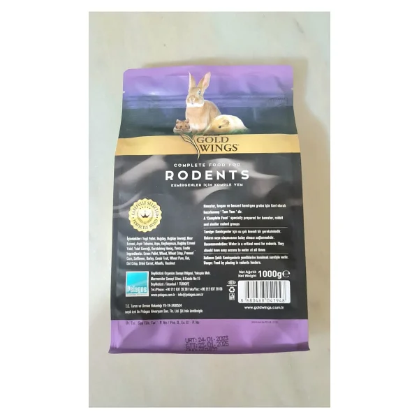 Gold Wings Premium 1 Kg Kemirgen Yemi - Görsel 2
