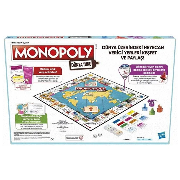 Monopoly Dünya Turu F4007 - Görsel 5