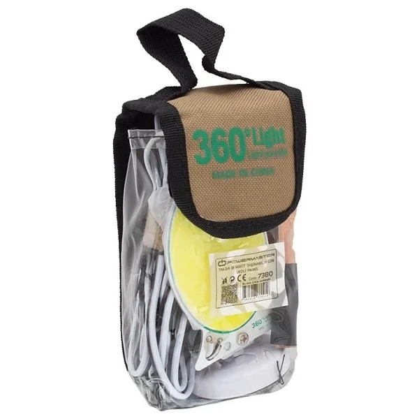 Powermaster Tm-24 Cob Ledli 13 Watt Akü Maşalı 4 Metre Kablolu Taşınabilir Seyyar Panel Lamba - Görsel 3