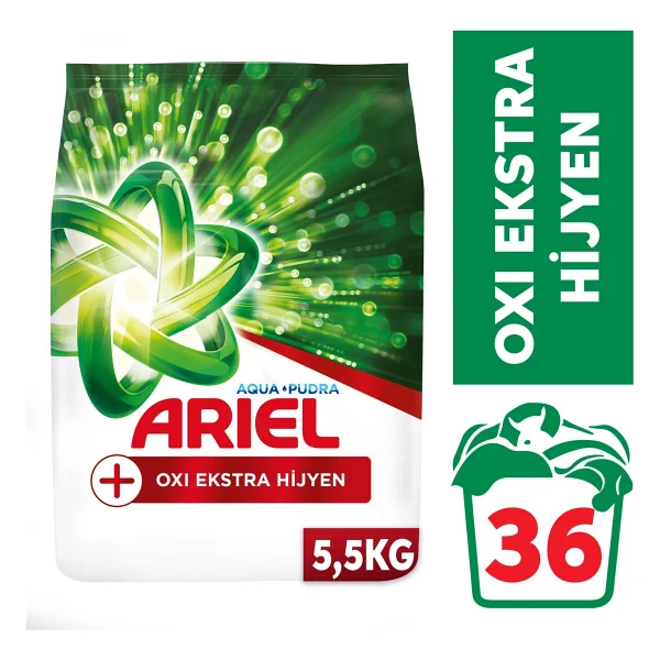 Ariel Oxi Ekstra Hijyen 5.5 Kg Toz Deterjan - Görsel 3