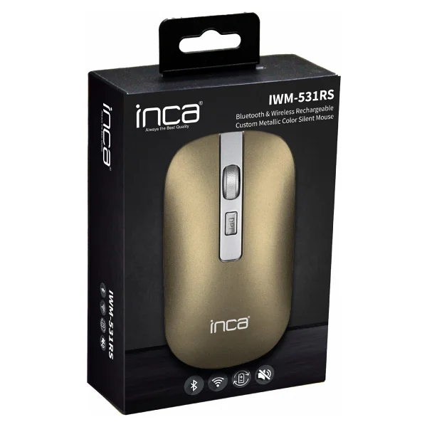 Inca Iwm-531rs Bluetooth/Wireless Rechargeable Special Mouse - Görsel 4