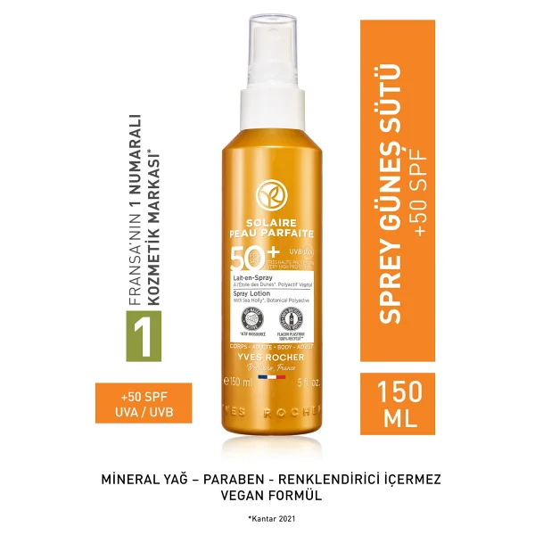 Yves Rocher Solaire Peau Parfaite 50 Faktör Güneşe Karşı Koruyucu Vücut Sütü 150 Ml - Görsel 6