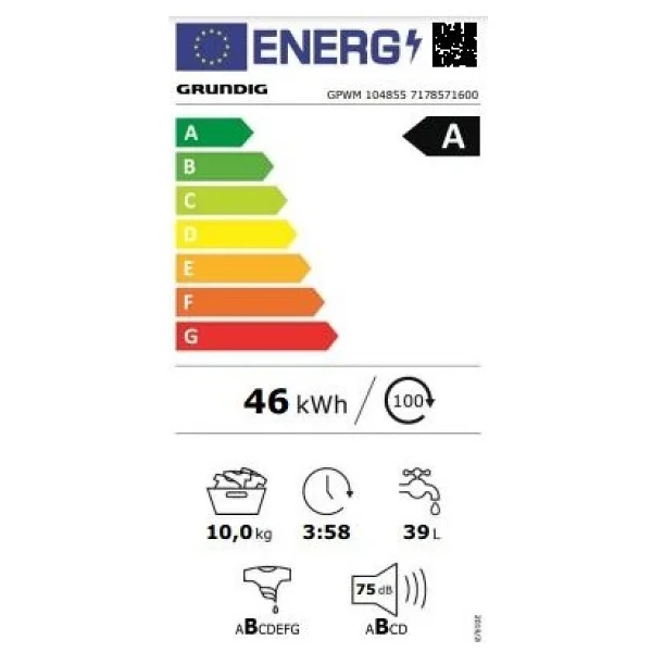 Grundig Gpwm 104855 10 Kg 1400 Devir Çamaşır Makinesi - Görsel 5