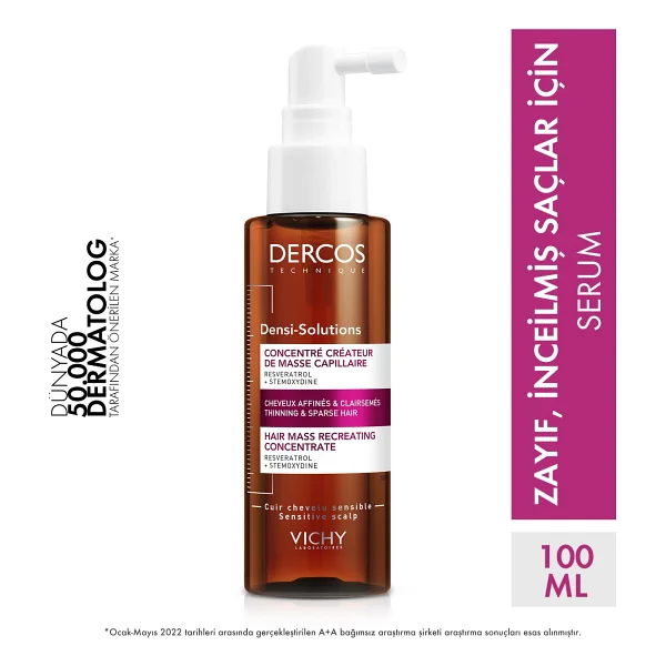 Vichy Dercos Densi-Solutions Güçlendirici Ve Hacim Veren Saç Serumu 100 Ml - İncelmiş Saçlar İçin Resveratrol Ve Stemoxydine - Görsel 5