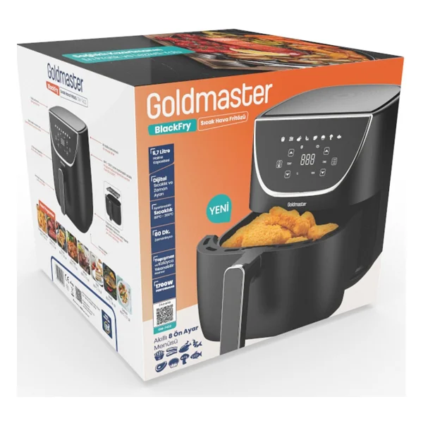 Goldmaster Blackfry 5.7 Lt Yağsız Fritöz - Görsel 3