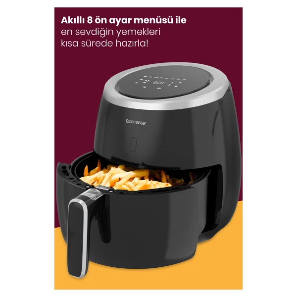 Goldmaster Ultracook Gm7495 6.4 Lt Yağsız Fritöz - Görsel 2