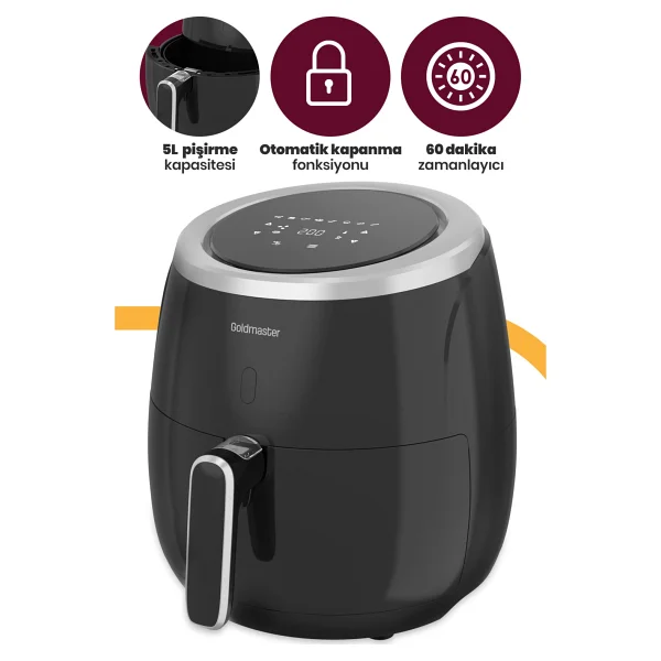 Goldmaster Ultracook Gm7495 6.4 Lt Yağsız Fritöz - Görsel 4
