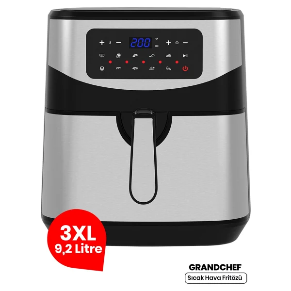 Goldmaster Grandchef 3xl Airfryer 9.2 Lt Inox Yağsız Fritöz - Görsel 6