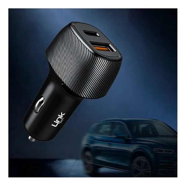 Linktech C498 38 W Type-C To Lightning Kablolu Hızlı Araç Şarj Aleti - Görsel 4