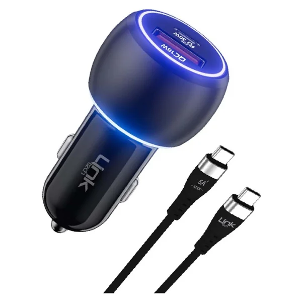 Linktech C686 Premium 48 W Type-C Kablolu Hızlı Araç Şarj Aleti - Görsel 6