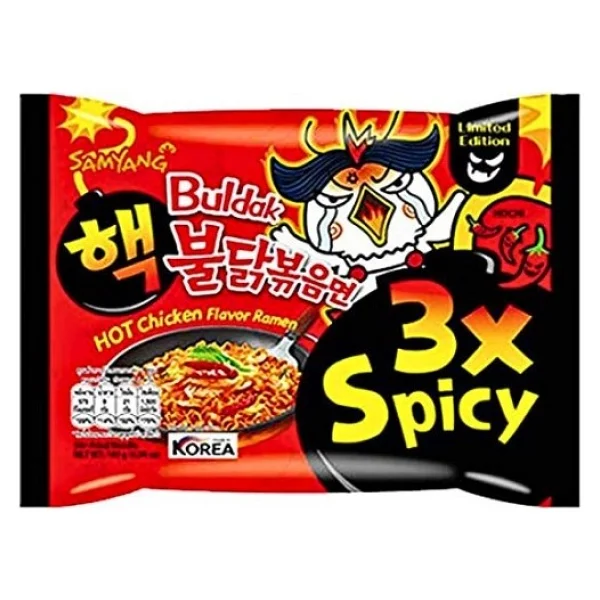 Samyang Buldak Buldak 3x Spicy Hot Chicken Flavor Ramen 140 G - 140 Gr - Görsel 2