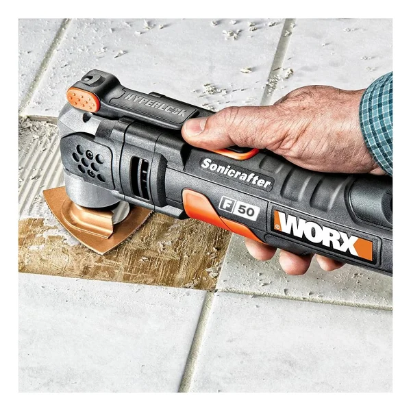 Worx Wa4966 Çok Amaçlı Raspalama Makinası İçin 75x75mm Karbür Kaplama Harç, Boya, Yapıştırıcı Universal Zımpara Başlığı - Görsel 4