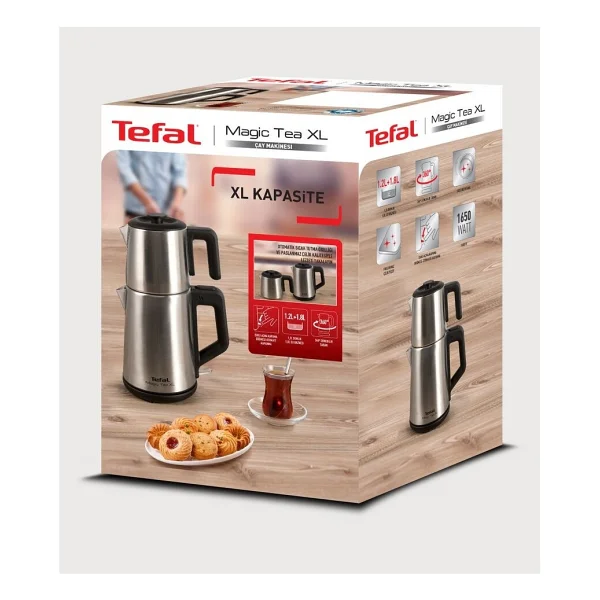 Tefal Magic Tea XL 1650 W Çelik Bakır Çay Makinesi - Görsel 2