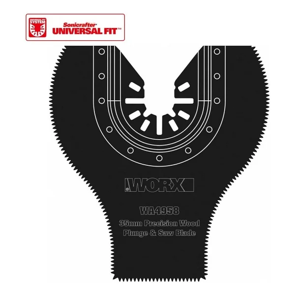 Worx Wa4958 Çok Amaçlı Raspalama Makinası İçin 35x80mm 180 Ahşap, Fiberglas, Pvc Universal Dalma/Kesme Bıçağı - Görsel 3