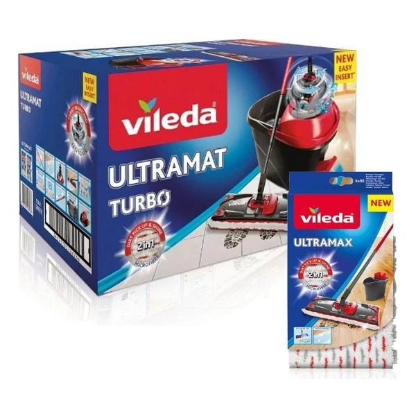 Vileda Ultramax Turbo Temizlik Seti + Ultramax Yedek Mop - Görsel 2