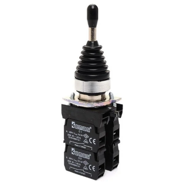 Emas Cm707dj41 4 Yönlü Siyah Dönüşlü Joystick Kumanda Butonu - Görsel 2