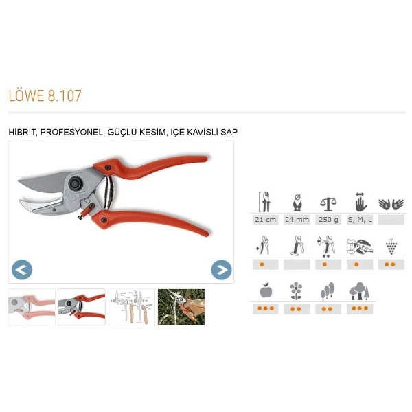 Löwe 8.107 Budama Makası - Görsel 2
