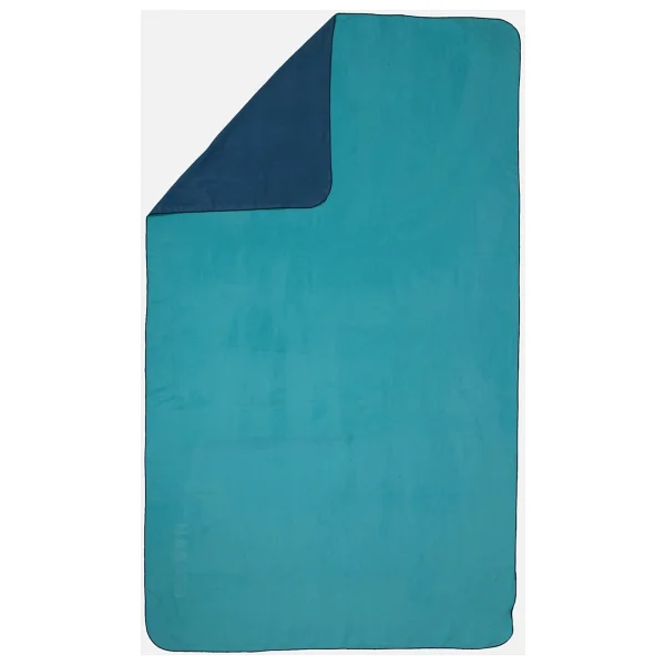 Nabaiji Çift Taraflı Mikrofiber Havlu - M Boy - Mavi / Yeşil 60 X 80 Cm Decathlon
