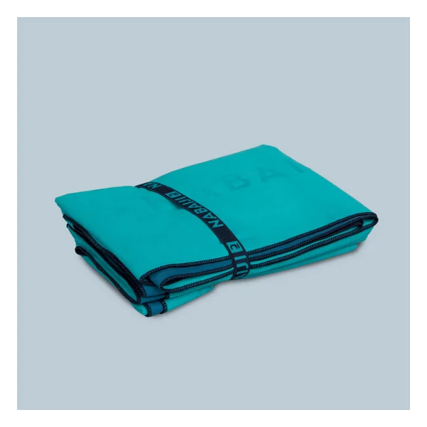Nabaiji Çift Taraflı Mikrofiber Havlu - M Boy - Mavi / Yeşil 60 X 80 Cm Decathlon - Görsel 2